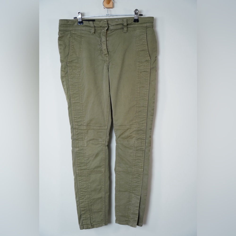 J.Crew Slim Utility Pants Olive Green Twill 27 Ankle